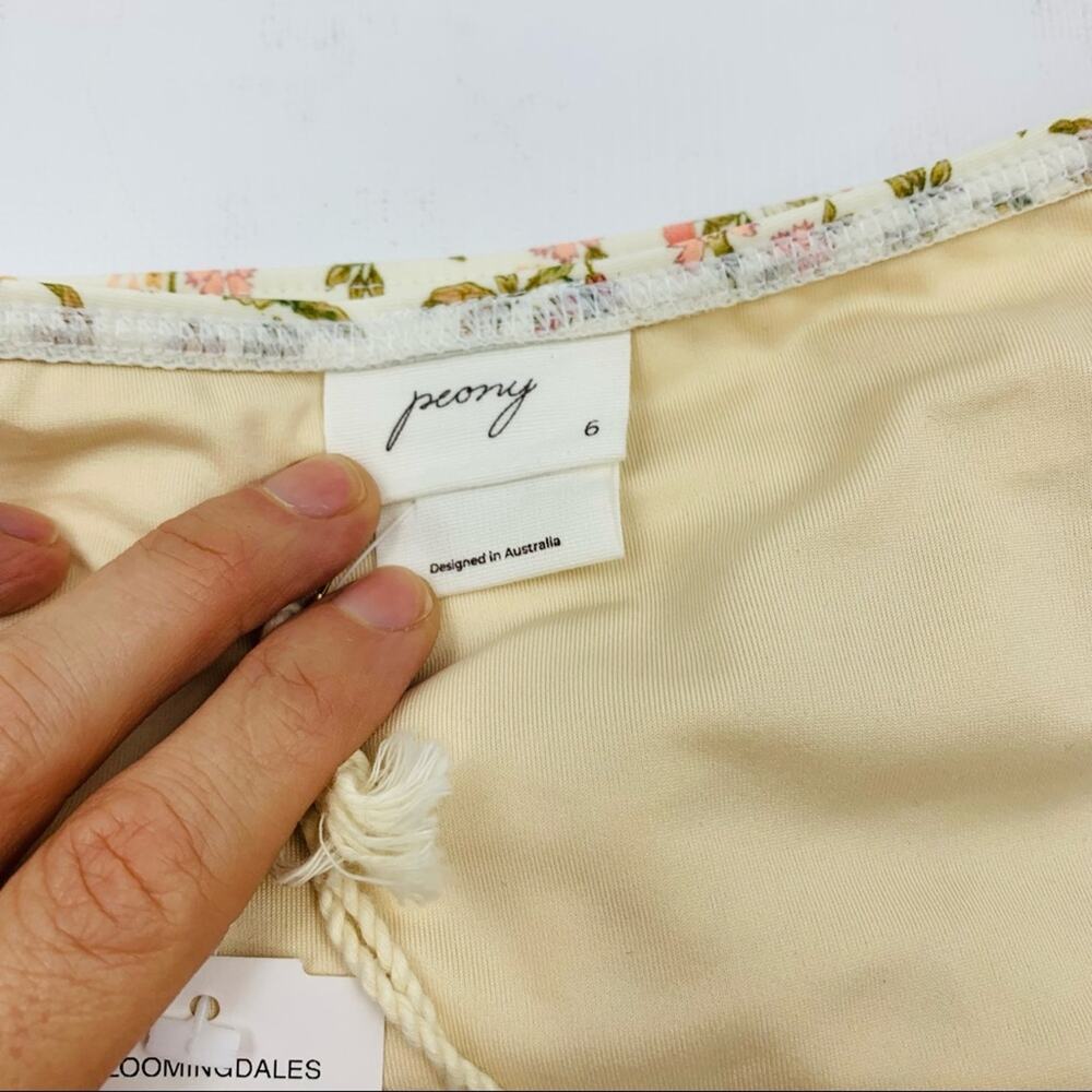 Peony La Boheme High Waist Belted Bikini Bottom - Picture 9 of 12
